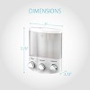 Better Living Products TRIO Shower Dispenser White/Chrome Buttons - 3 of 4