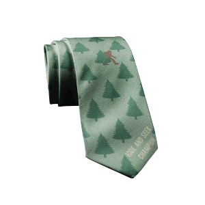 Crazy Dog T-Shirts Bigfoot Hide And Seek Champion Necktie Novelty Ties for Men Funny Bigfoot Tie Sasquatch Neckties - 1 of 4