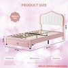 Twin/Twin-XL/Full Size Upholstered Bed Frame with Storage Drawer and Smart light Headboard for Kids, Wooden Slats Support, No Box Spring Needed - 2 of 4