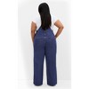 Women's Plus Size Pinafore Overall - mid denim | CITY CHIC - 4 of 4