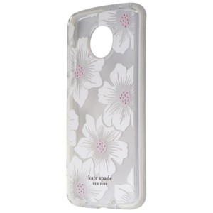 Case Mate licensed - Kate Spade New York Defensive Hardshell Case for Moto Z4 - Hollyhock Floral - 1 of 1