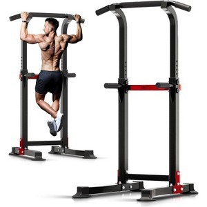 Adjustable Pull Up Bar and Dip Station, Free Standing Squat Rack for Chin-Ups and Full Body Home Workouts - 1 of 4