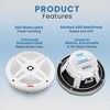 Water-Resistant Marine Speakers for Outdoor Use with 600W Max Power, 2-Way Coaxial Design, White, Pair - 3 of 4