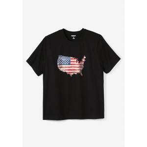 Liberty Blues by KingSize Men's Big & Tall Americana Screen Tee - 1 of 3