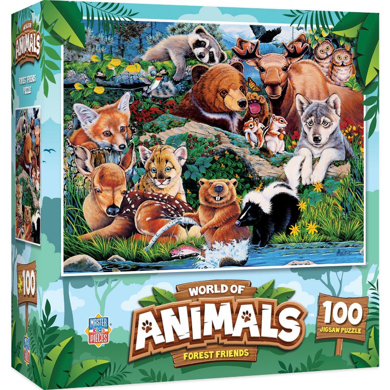 MasterPieces 100 Piece Jigsaw Puzzle for Kids - Forest Friends - 11.5"x15", 2 of 7