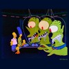 Men's The Simpsons Kang and Kodos Long Sleeve Shirt - 2 of 4
