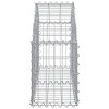 vidaXL Arched Gabion Basket, Galvanized Iron Garden Barrier, Corrosion-Resistant, Decorative Outdoor Feature, Easy to Assemble - 4 of 4
