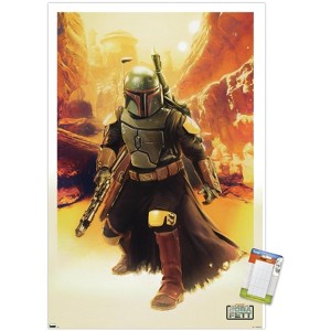 Trends International Star Wars: The Book of Boba Fett - Boba In Canyon Unframed Wall Poster Prints - 1 of 4
