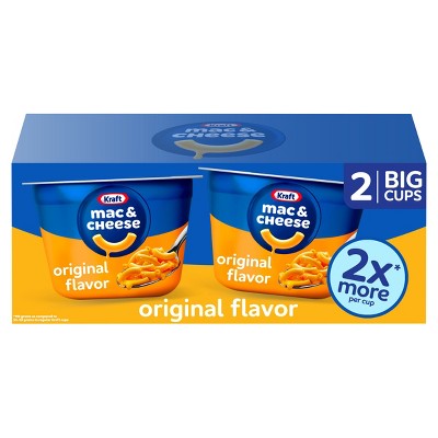 Kraft Original Flavor Mac and Cheese Big Cups - 8.2oz/2ct