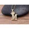 RMZ GOLD NYC A-Z Alphabet Initial Crown Pendant Necklace Unisex All ages - 3 of 4