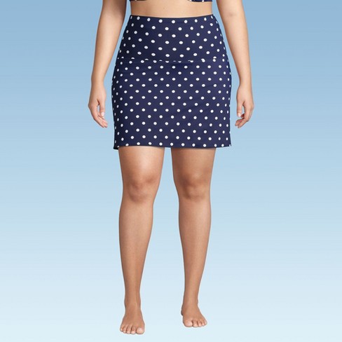 Lands' End Women's Tummy Control Ultra High Waisted Modest Swim Skirt Swim Bottoms - image 1 of 4