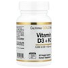 California Gold Nutrition Vitamin D3 + K2 as MK-7, 60 Veggie Capsules - 4 of 4