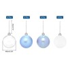 Unique Bargains Plastic Party Wedding Christmas Box Packed Hanging Ornament Balls 2.4" 24 Pcs - 2 of 4