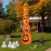 Syemin Decorative Holiday Scene Props Halloween Inflatable Stacked Pumpkins, Inflatable Outdoor Yard Decoration, Multicolored, 31.5"*31.5"*108.24" - 2 of 4