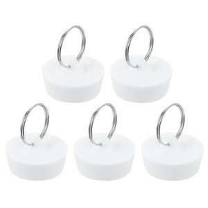 Unique Bargains Bathroom Kitchen Laundry Rubber Hanging Ring Sink Bathtub Drain Stoppers - 1 of 4