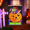 Evergreen Trick or Treat Halloween Pumpkin Bucket Applique Garden Flag 12 x 18 Inches Indoor Outdoor Decor - 3 of 4