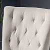 GDFStudio Villere Contemporary Tufted Roll Top Dining Chairs with Tapered Leg (Set of 2) - 4 of 4