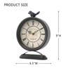 Aoibox Vintage Table Clock with Bird, European Antique Style Mantel Clock, Desk and Shelf Decor for Farmhouse, Bedside, Living Room, Bedroom, Gift - 2 of 4