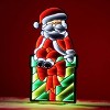Santa on Package Ekkolight 47-Inch Acrylic Lighted Figure – Festive UL Plug Christmas Decor by Melrose - 4 of 4