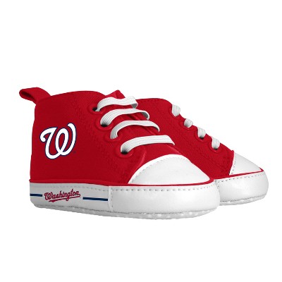 BabyFanatic Pre-Walkers High-Top Unisex Baby Shoes -  MLB Washington Nationals