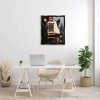 Stupell Industries Vintage Electric Guitar Music Notes Framed Floater Canvas Wall Art - 2 of 4