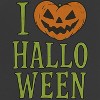 Rerun Island Women I Love Halloween Smiling Pumpkin Short Sleeve Graphic Cotton Retro Vintage Ranger Baby Tee - 2 of 4