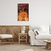 Stupell Industries Happy Halloween Floral Pumpkin Framed Giclee Art - 3 of 4