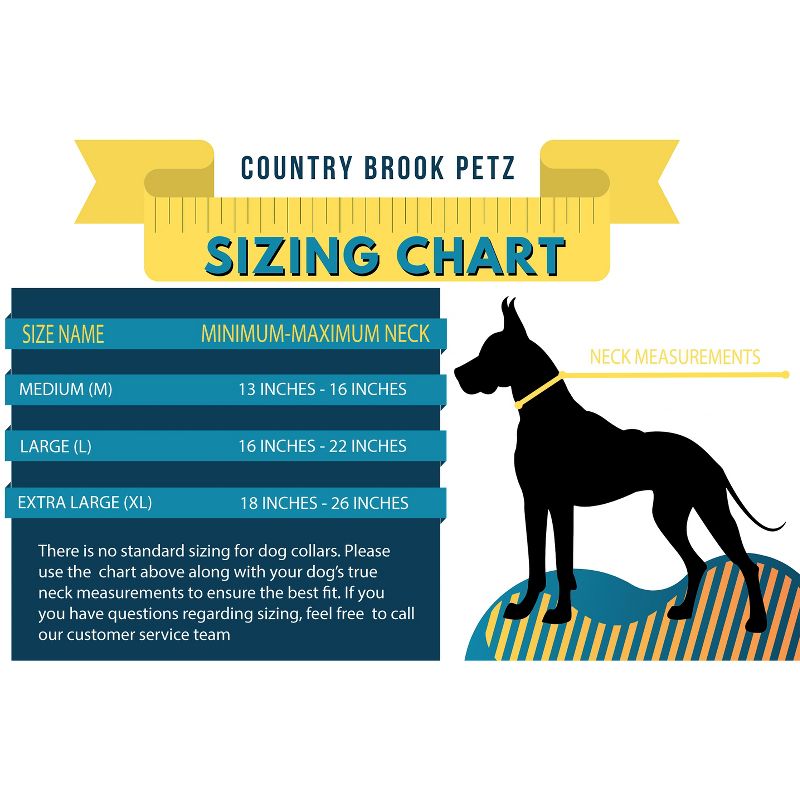 Country Brook Petz 1 1/2 Inch Deluxe Blue Boho Mandala Dog Collar, 5 of 8