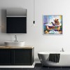 Stupell Industries Happy Bear in Bathtub, 24" x 24" - 2 of 4