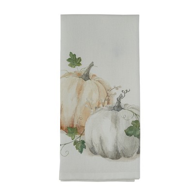 Split P Water Color Pumpkin Dishtowel Set of 2