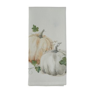 Split P Water Color Pumpkin Dishtowel Set of 2 - 1 of 3