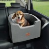 VEVOR Dog Car Seat, Waterproof Dog Booster Seat for Car with A Storage Pocket, Clip-On Safety Leash and Sponge Filling, Dog Car Bed - 2 of 4