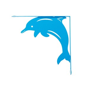 Beachcombers Dolphin Corner Metal - 1 of 2