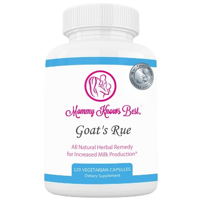 Mommy Knows Best Goat's Rue Lactation Aid Support Supplement - 120ct