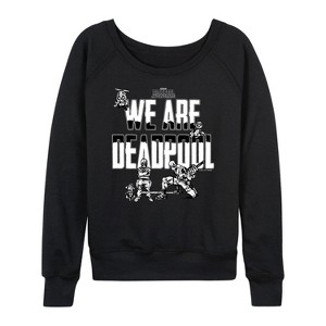 Women's - Marvel - We Are Deadpool Doodles Lightweight French Terry Slouchy - 1 of 4