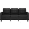 vidaXL 3-seater Sofa Black - 2 of 4
