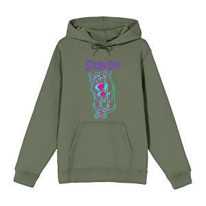 Scooby-Doo 3D Line Art Adult Long Sleeve Hoodie - 1 of 2
