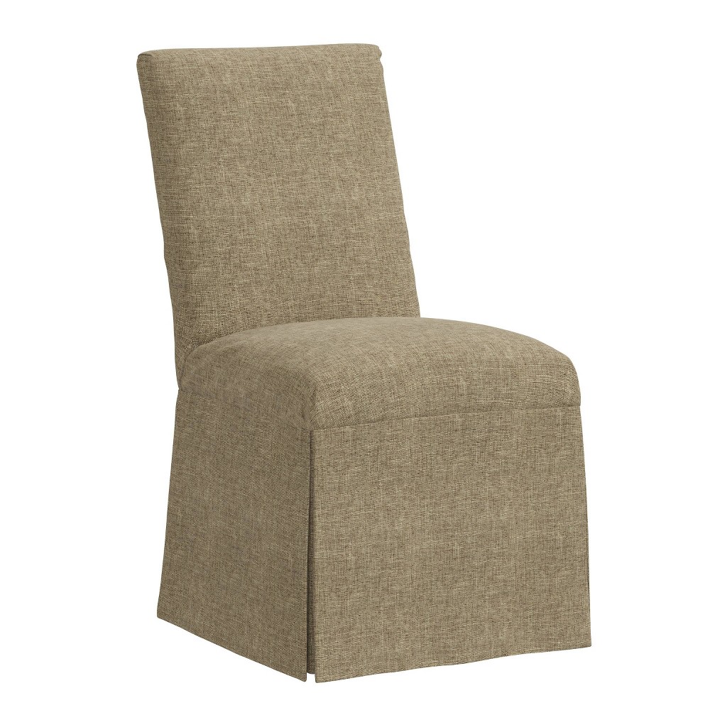 Photos - Chair Skyline Furniture James Slipcover Armless Dining  Zuma Linen