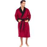 Men's Warm Winter Fleece Robe, Soft Plush Bathrobe