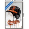 Trends International MLB Baltimore Orioles - Drip Helmet 22 Framed Wall Poster Prints - 3 of 4