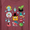 Women's - Spongebob Squarepants - Spongebob: The Search For Squarepants Grid Lightweight French Terry Wide Neck Long Sleeve Graphic Shirt - 2 of 4