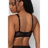 Smart & Sexy Mesh Plunge Bra Black Hue W/ Ballet Fever (smooth Lace) 40dd :  Target