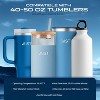 Reusable Filtering Straws for Stanley Cups and Tumblers - 1 pink, 1 gray, 1 blue and brush - 4 of 4