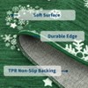 Christmas Area Rugs, Washable Non-Slip Snowflakes Quotes Carpet, Soft Low Pile Foldable Stain Resistant for Bedroom, Home - 4 of 4