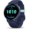Garmin Vivoactive 5 Fitness Smartwatch, Navy w/ HRM 200 (M-XL) + Water Bottle Bundle - 3 of 4