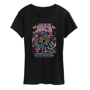 Women's - Janis Joplin - Butterfly Short Sleeve Graphic T-Shirt - 1 of 4