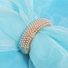 SOHI Women's Pearl White Pearl Bangle Bracelet - 2 of 4