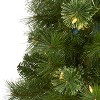 6ft. Green Pencil Artificial Christmas Tree with 150 Clear Multifunction LED Lights and 264 Branches – Space-Saving X-Mas Tree - 3 of 4