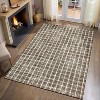 Washable Non-Slip Area Rug - Geometric Checkered Low Pile Indoor Carpet for Bedroom, Kitchen, Laundry - 2 of 4