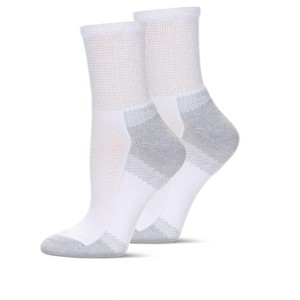 Wellfit 2 Pair Pack Unisex Diabetic Half Cushion Quarter Socks - 1 of 4